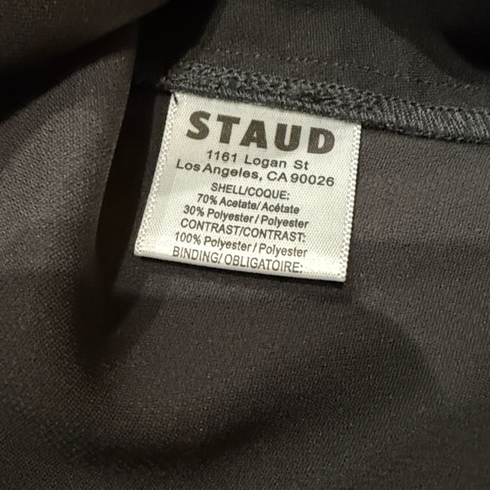 STAUD Effie Dress In Black Stardust - Picture 7 of 8